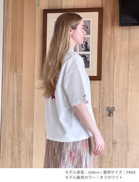 ハートモチーフTシャツ   ブランドのドッグデプト/DOG DEPT