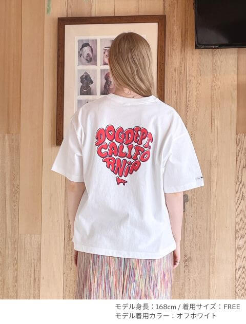 ハートモチーフTシャツ   ブランドのドッグデプト/DOG DEPT