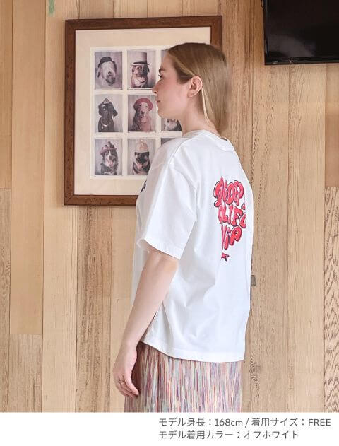 ハートモチーフTシャツ   ブランドのドッグデプト/DOG DEPT