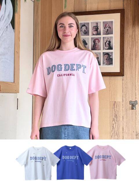 【WOMEN】ストライプアップリロゴ　T