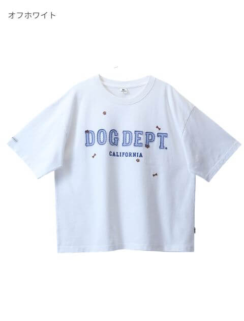 ストライプアップリロゴ　T   ブランドのドッグデプト/DOG DEPT