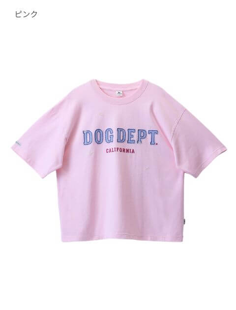 ストライプアップリロゴ　T   ブランドのドッグデプト/DOG DEPT