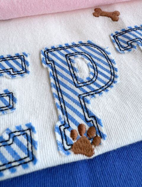 ストライプアップリロゴ　T   ブランドのドッグデプト/DOG DEPT