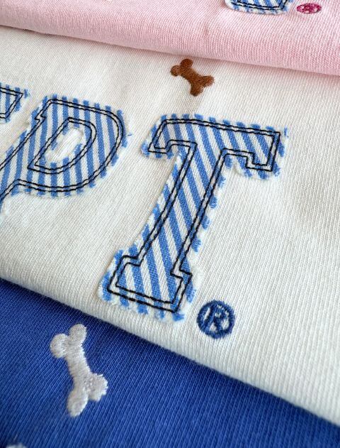 ストライプアップリロゴ　T   ブランドのドッグデプト/DOG DEPT