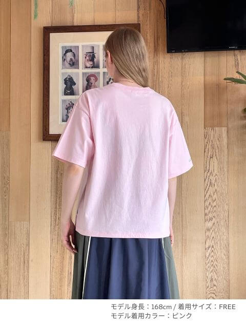 ストライプアップリロゴ　T   ブランドのドッグデプト/DOG DEPT