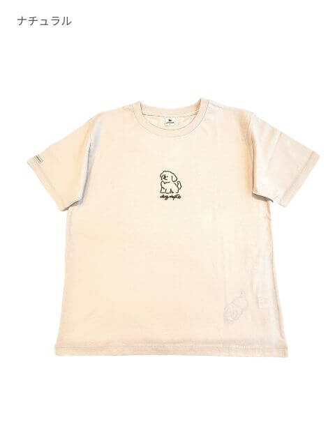 チェーン刺繍　Tシャツ   ブランドのドッグデプト/DOG DEPT