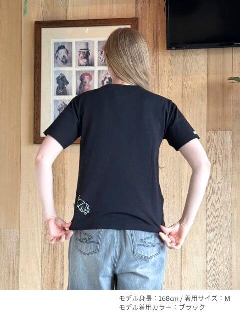チェーン刺繍　Tシャツ   ブランドのドッグデプト/DOG DEPT