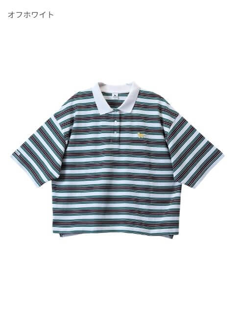 ナチュラルヴィンテージボーダー　半袖ポロ ブランドのドッグデプト/DOG DEPT