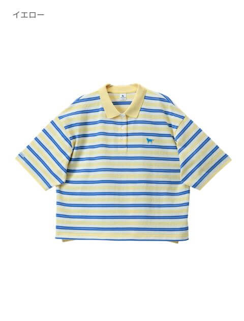 ナチュラルヴィンテージボーダー　半袖ポロ ブランドのドッグデプト/DOG DEPT