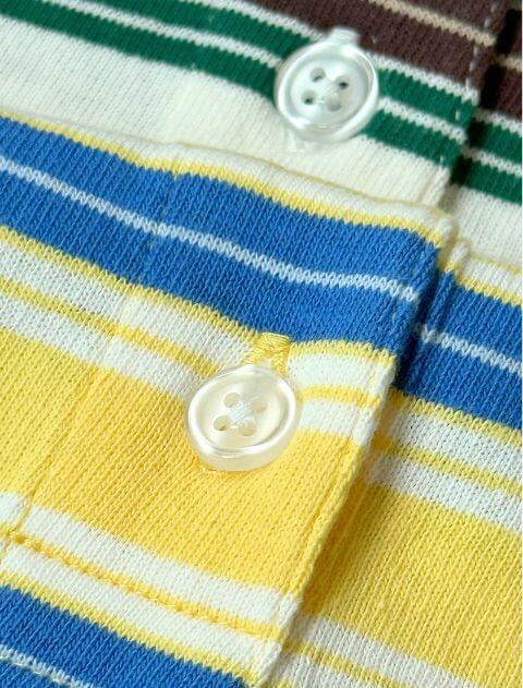 ナチュラルヴィンテージボーダー　半袖ポロ ブランドのドッグデプト/DOG DEPT