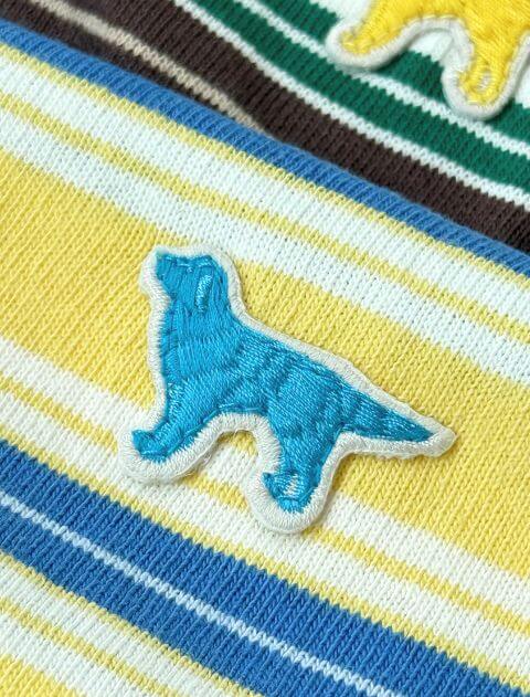 ナチュラルヴィンテージボーダー　半袖ポロ ブランドのドッグデプト/DOG DEPT