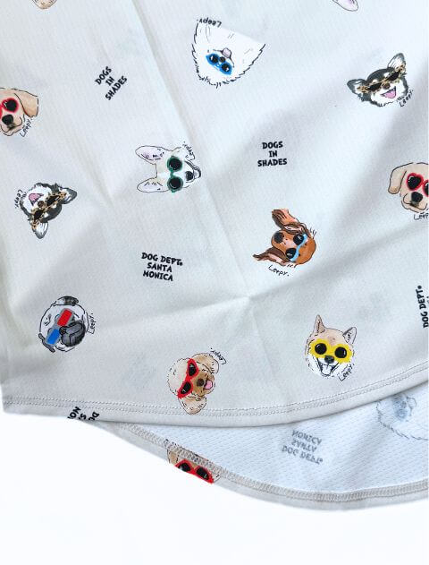 DOGS IN SHADES 変形　Tシャツ   ブランドのドッグデプト/DOG DEPT