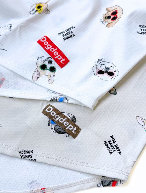 DOGS IN SHADES 変形　Tシャツ   ブランドのドッグデプト/DOG DEPT