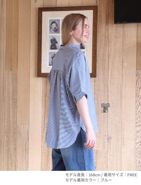 スキッパー5分袖 ブランドのドッグデプト/DOG DEPT