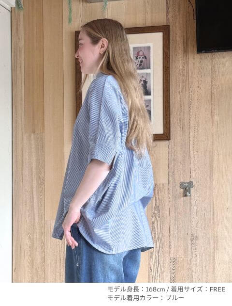 スキッパー5分袖 ブランドのドッグデプト/DOG DEPT