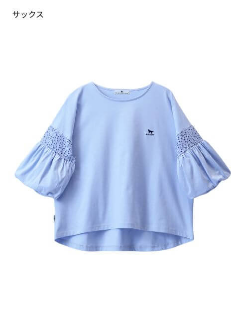 レース袖バルーンプルオーバー ブランドのドッグデプト/DOG DEPT