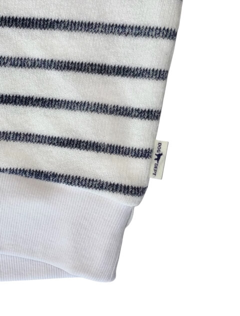 差し編みパイルボーダー5分袖   ブランドのドッグデプト/DOG DEPT