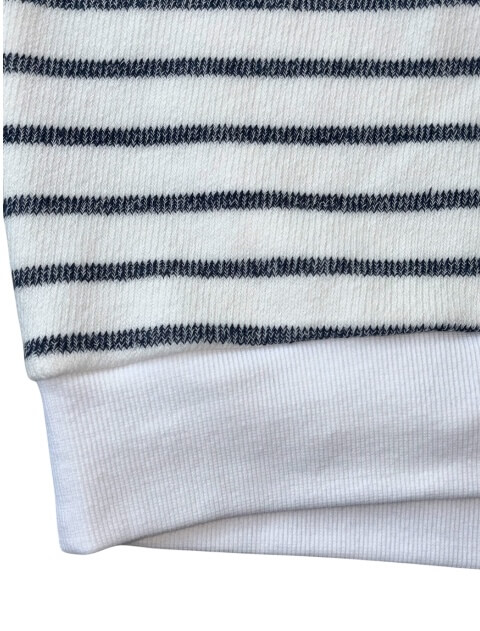 差し編みパイルボーダー5分袖   ブランドのドッグデプト/DOG DEPT