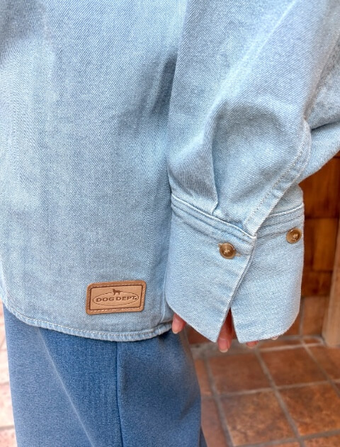 コクーンドルマンデニムシャツ ブランドのドッグデプト/DOG DEPT