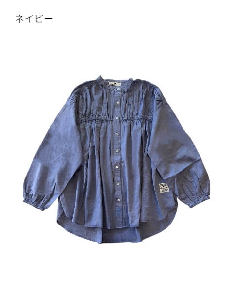 バンドカラーシャーリングシャツ ブランドのドッグデプト/DOG DEPT