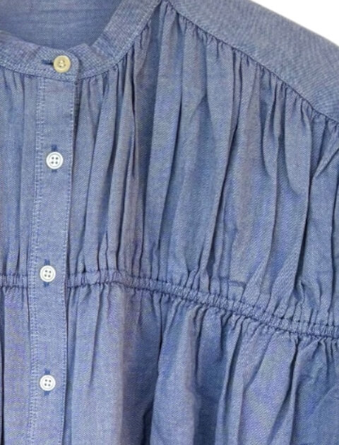 バンドカラーシャーリングシャツ ブランドのドッグデプト/DOG DEPT