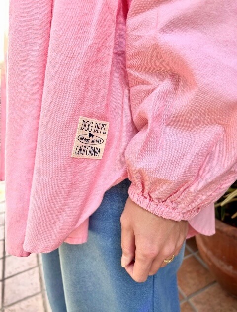 バンドカラーシャーリングシャツ ブランドのドッグデプト/DOG DEPT