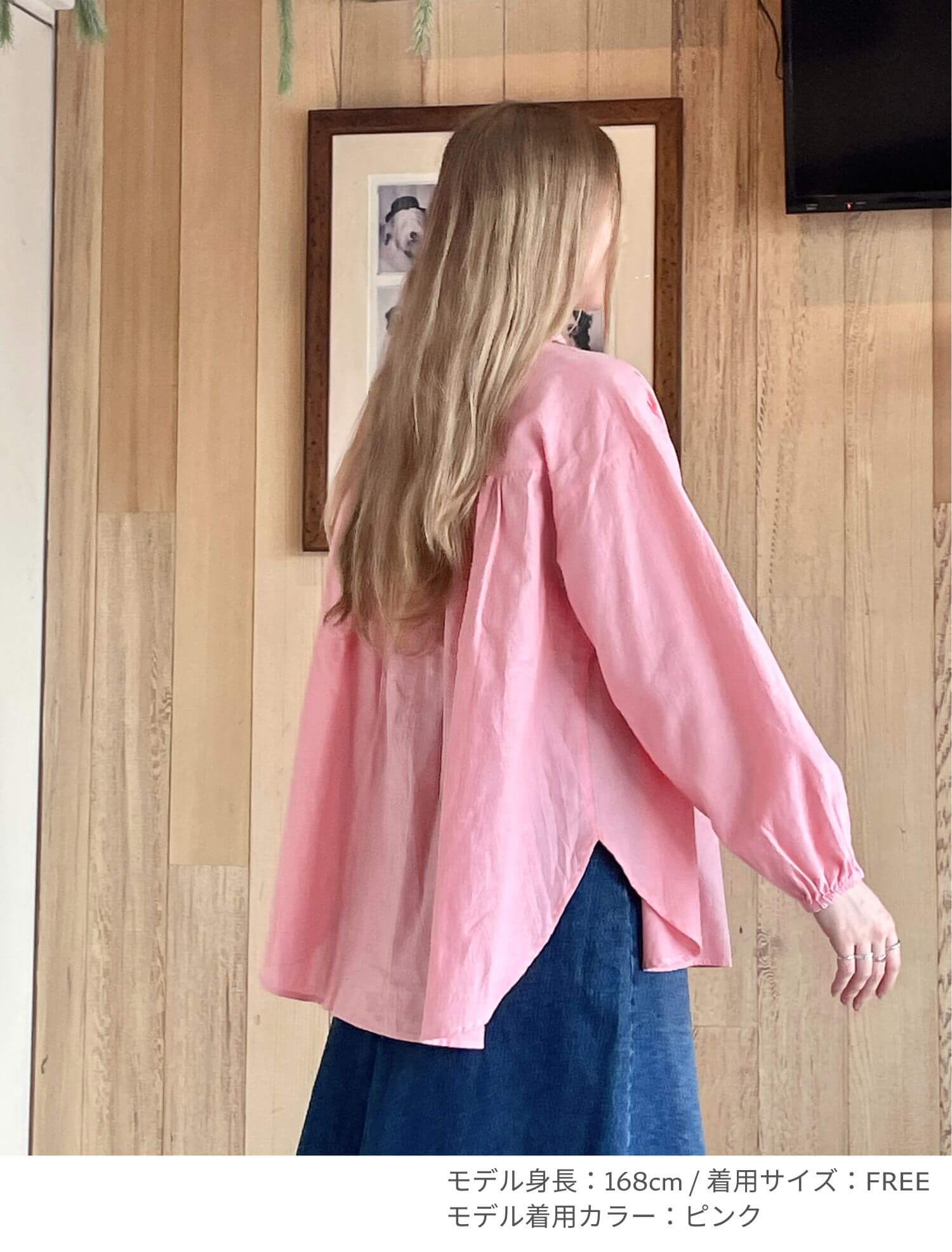 バンドカラーシャーリングシャツ ブランドのドッグデプト/DOG DEPT