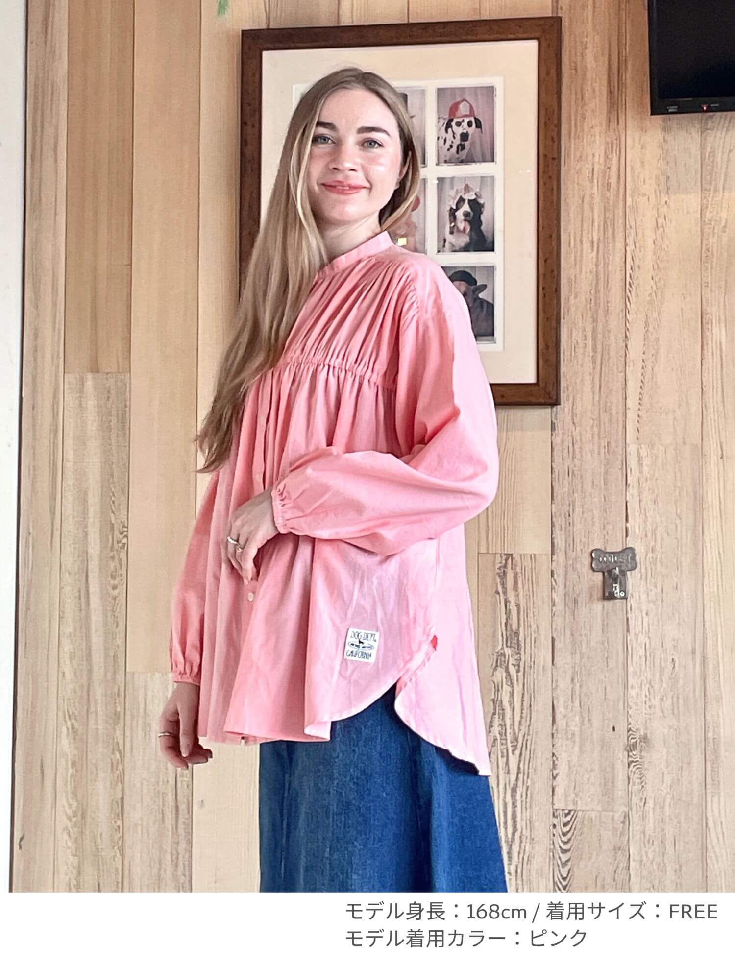 バンドカラーシャーリングシャツ ブランドのドッグデプト/DOG DEPT