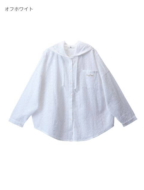 エンブロイダリーシャツパーカー   ブランドのドッグデプト/DOG DEPT