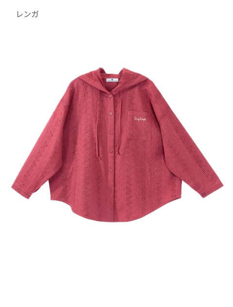 エンブロイダリーシャツパーカー   ブランドのドッグデプト/DOG DEPT