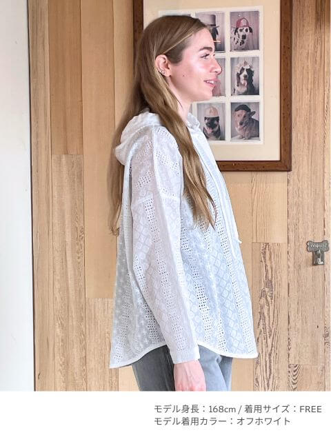 エンブロイダリーシャツパーカー   ブランドのドッグデプト/DOG DEPT