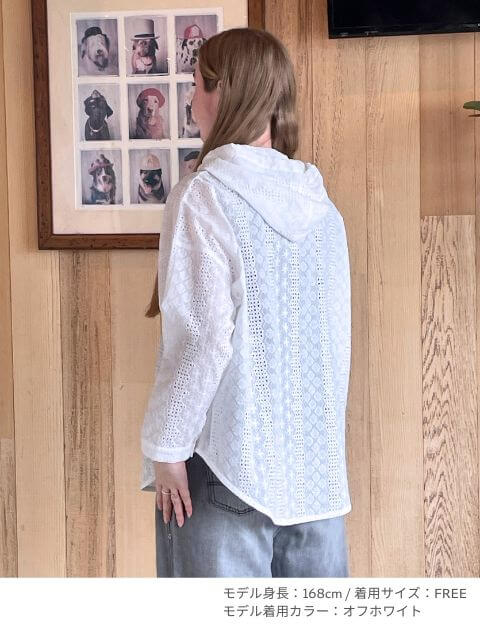 エンブロイダリーシャツパーカー   ブランドのドッグデプト/DOG DEPT