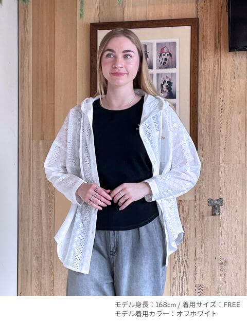 エンブロイダリーシャツパーカー   ブランドのドッグデプト/DOG DEPT