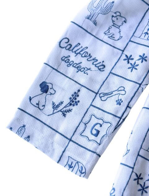 エンブロイダリー刺繍L/Sシャツ ブランドのドッグデプト/DOG DEPT