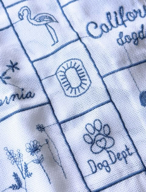 エンブロイダリー刺繍L/Sシャツ ブランドのドッグデプト/DOG DEPT
