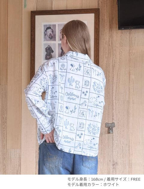 エンブロイダリー刺繍L/Sシャツ ブランドのドッグデプト/DOG DEPT