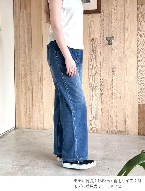 カルゼデニムサイド切り替えパンツ ブランドのドッグデプト/DOG DEPT
