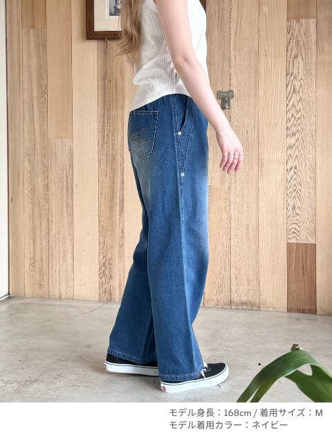 カルゼデニムサイド切り替えパンツ ブランドのドッグデプト/DOG DEPT