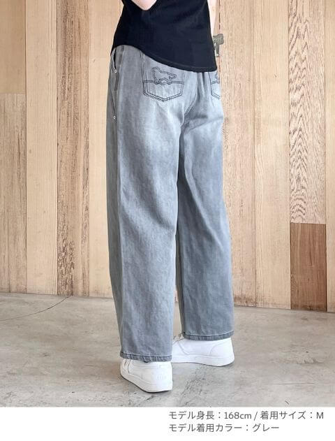 カルゼデニムサイド切り替えパンツ ブランドのドッグデプト/DOG DEPT
