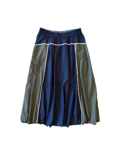 デニム＆ナイロンバルーンスカート ブランドのドッグデプト/DOG DEPT