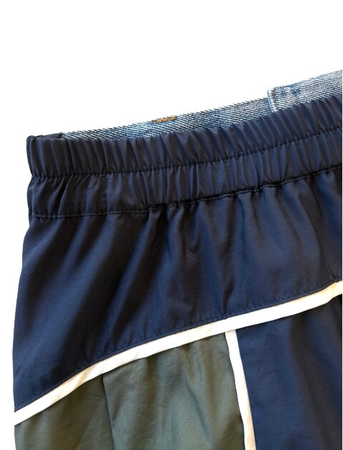 デニム＆ナイロンバルーンスカート ブランドのドッグデプト/DOG DEPT