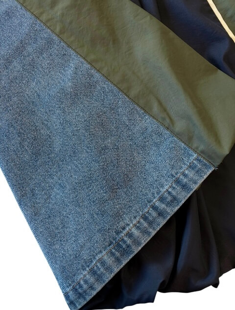 デニム＆ナイロンバルーンスカート ブランドのドッグデプト/DOG DEPT