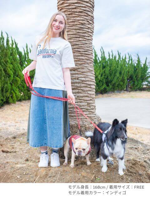 デニム＆ナイロンバルーンスカート ブランドのドッグデプト/DOG DEPT