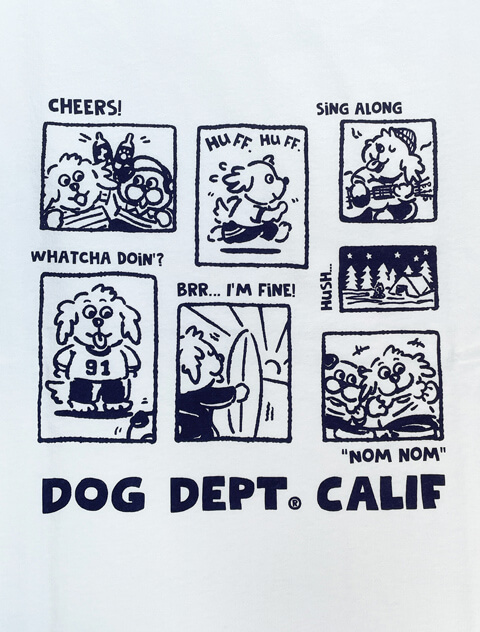 コミックイラストロンT   ブランドのドッグデプト/DOG DEPT