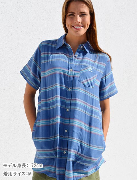 ネイティブボーダーシャツ