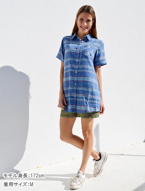 ネイティブボーダーシャツ