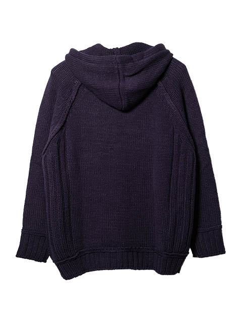 リンキング使いニットパーカー