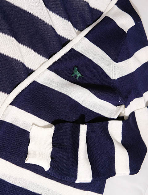 ボーダーロングカーデ