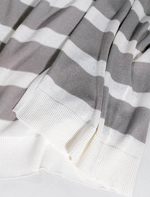 ボーダーロングカーデ