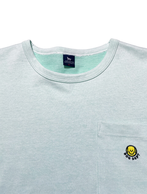 プレーティング天竺　スマイルドッグTシャツ  ブランドのドッグデプト/DOG DEPT